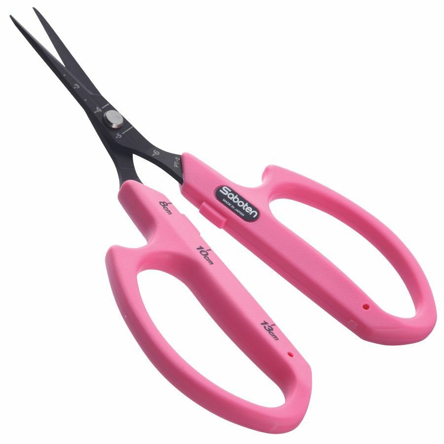 SABOTEN PINK SCISSOR SLIM TIP ANGLED PT-2 (1)
